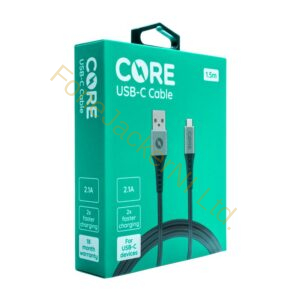CORE 1.5M Braided USB-C Cable 2.1A cable